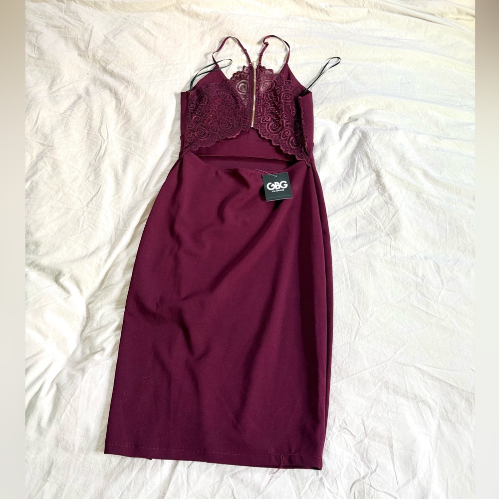 NWT Guess GBG Scarlett Lace Back MIDI Deess - Picture 2 of 3